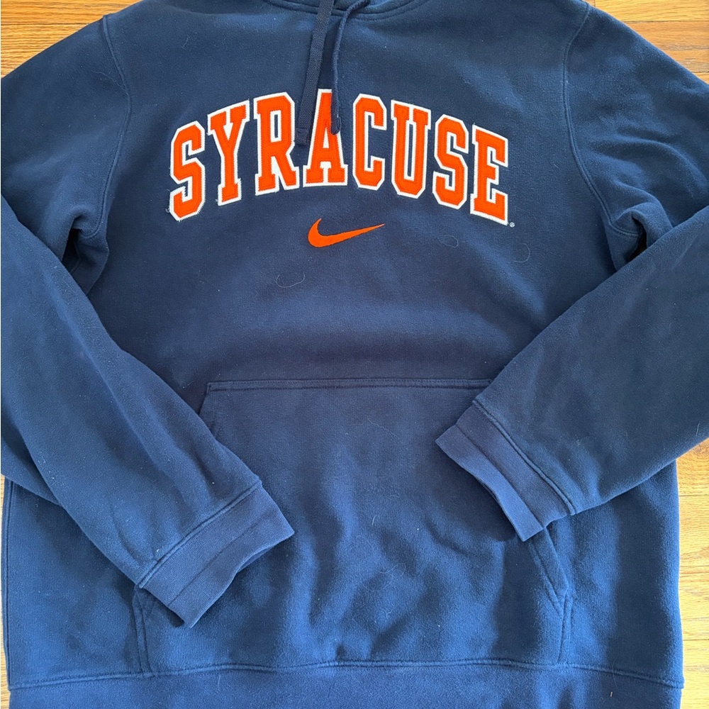 Nike Syracuse Hoodie in Navy with Orange Logo size M